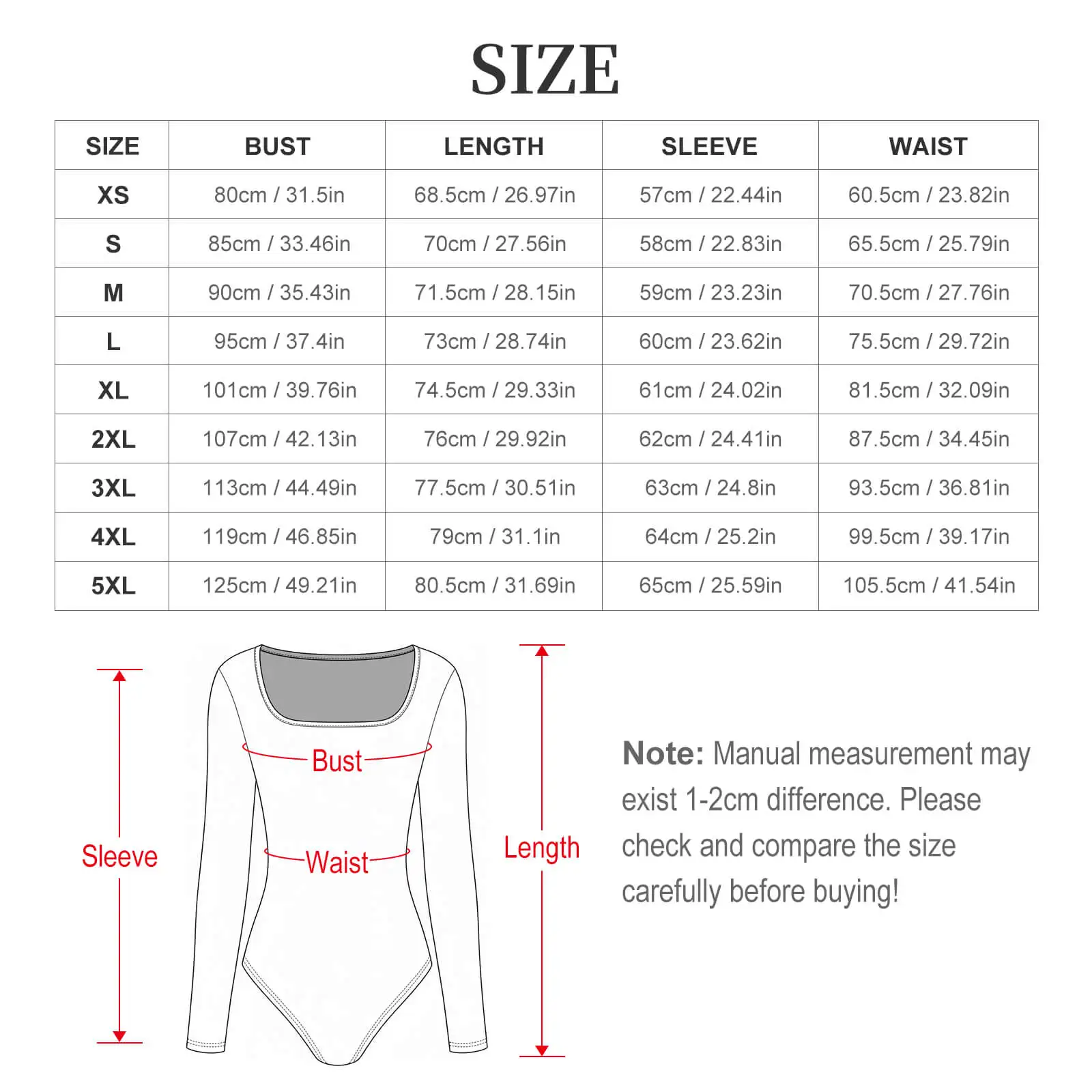 Long Sleeves Bodysuit Square Neckline Sexy Bodycon Tops Casual Street Bodice For Women ClubWear Custom Print On Demand
