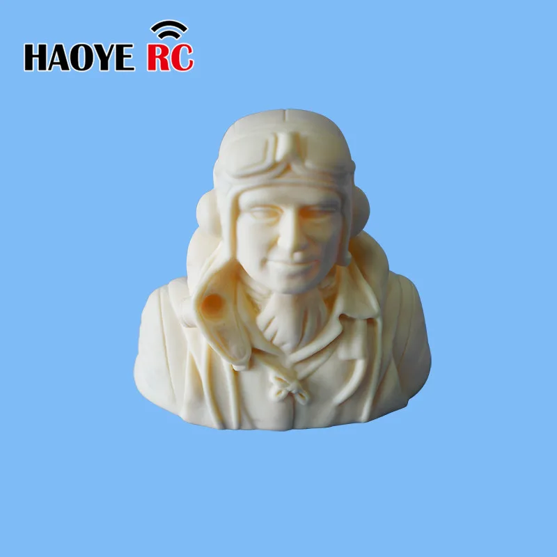 Haoye 1 Pc 1/6 Scale DIY Pilots Figures Toy Model WW2 Pilot For RC Plane Accessories Hobby Primary Colors Without Painted
