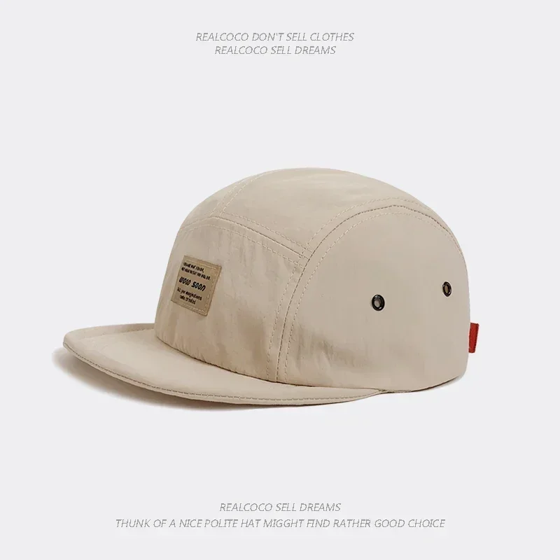 Japanische, schnell trocknende, atmungsaktive Baseballkappe mit kurzer Krempe für Männer und Frauen, Gesicht, klein, faltbar, weiches Oberteil, Hip-Hop-Kappe für Damen, weiche Krempe – Detail 9