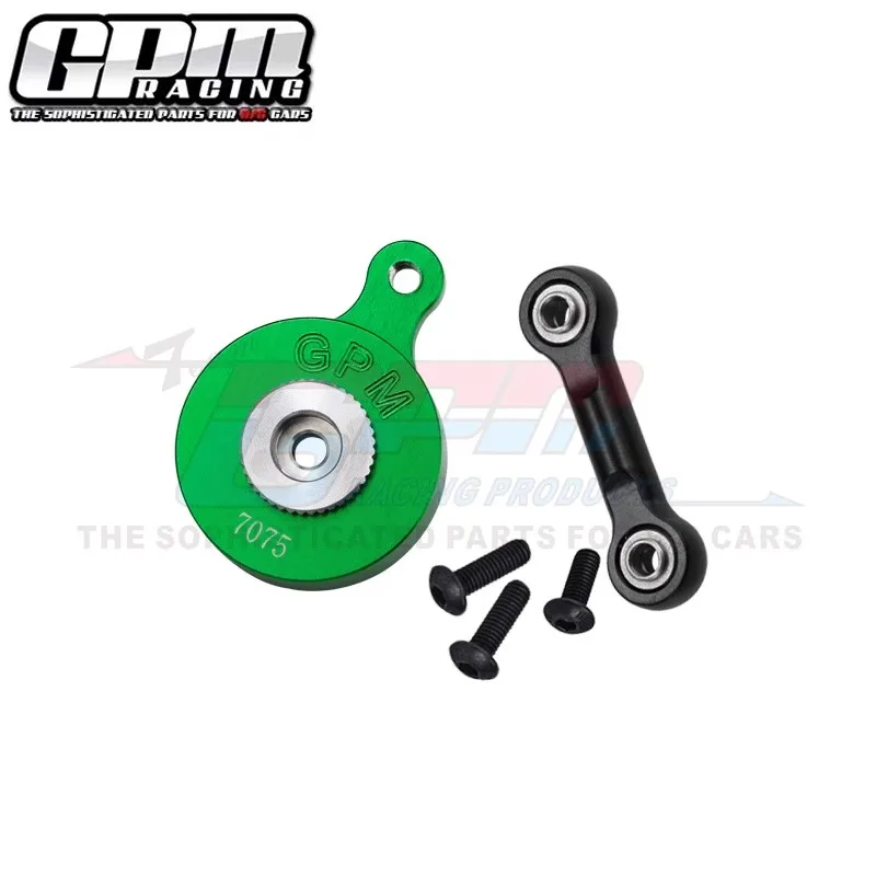 GPM Aluminium 7075 23T/25T Servo Horn Servo Saver z łącznikiem Fix dla ARRMA-1/8 MOJAVE 4X4 4S BLX Desert Truck RTR-ARA4404T1/T2