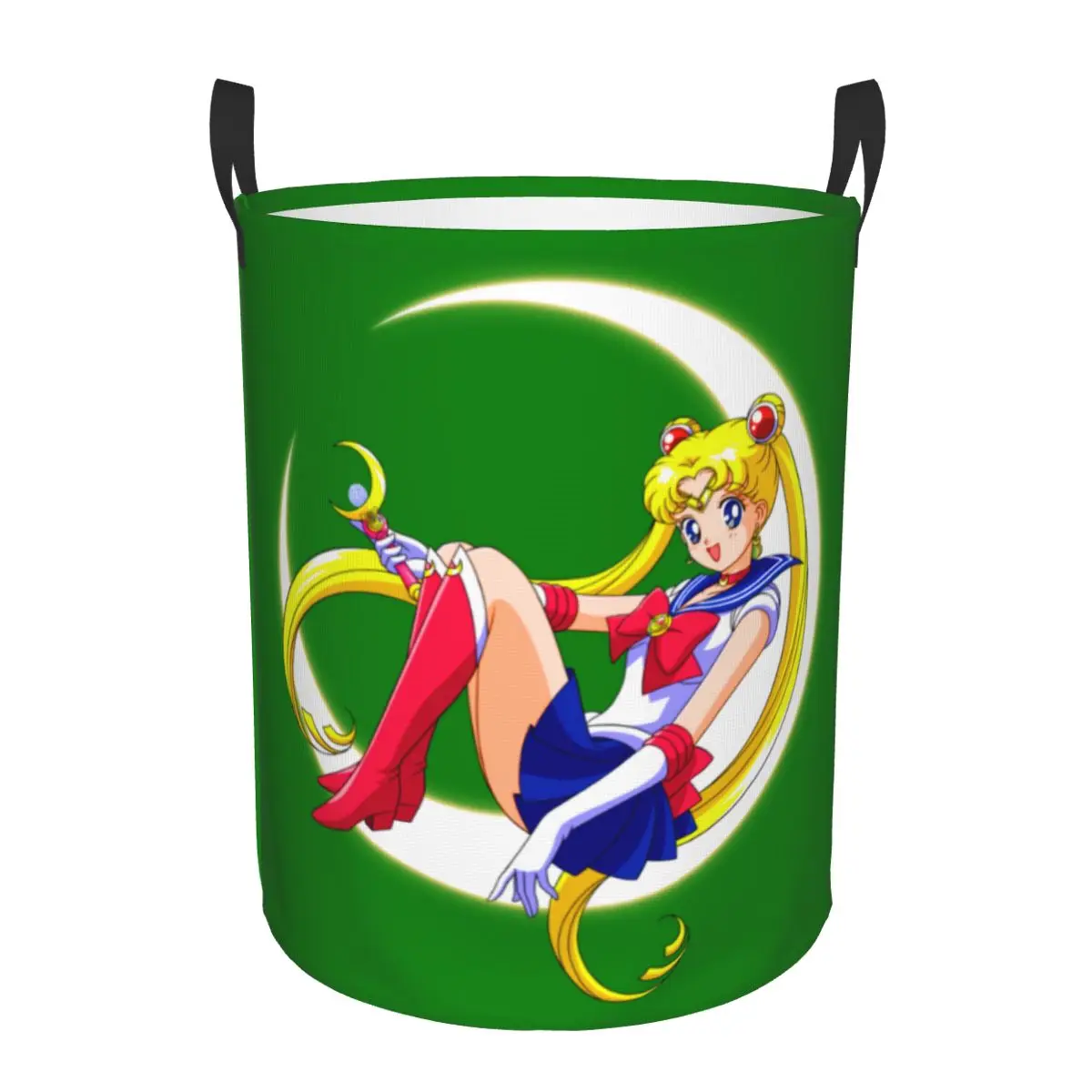 

Sailors Moon Laundry Basket Foldable Large Clothes Storage Bin Anime Laundry Hamper