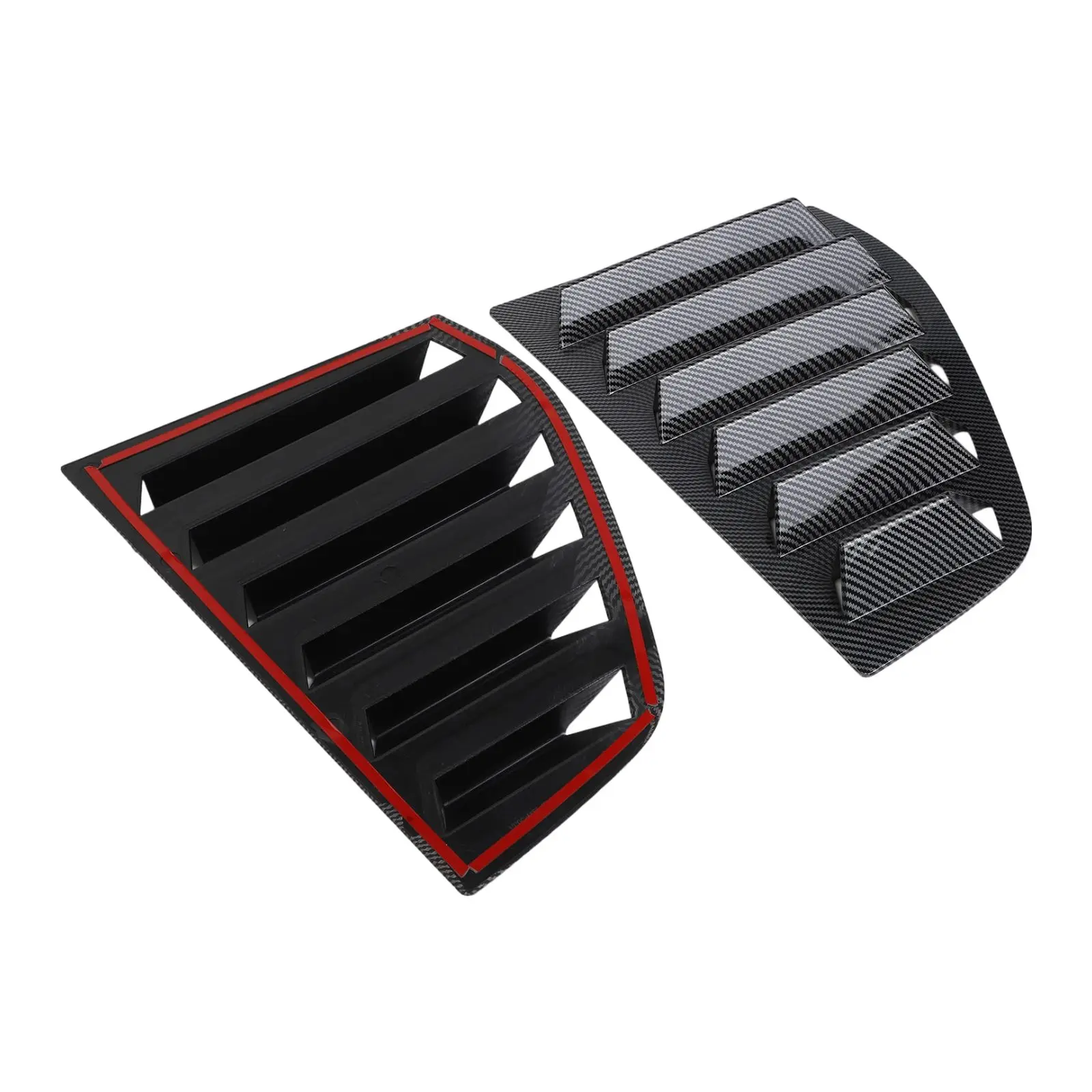Automotive Styling Upgrade Carbon Fiber MK5 Window Louver Louver Cover For Car Modern Aesthetic Privacy Protection