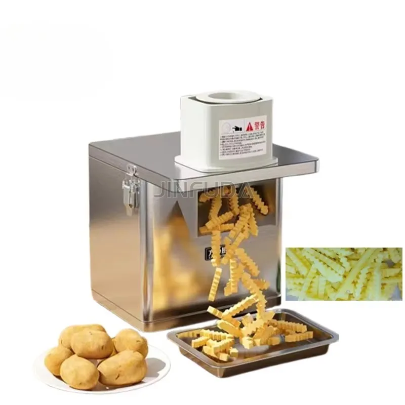 

Wolf Tooth Potato Slicer Commercial Machine Automatic Wave French Fries Slicer Electric Multi-function Slicer