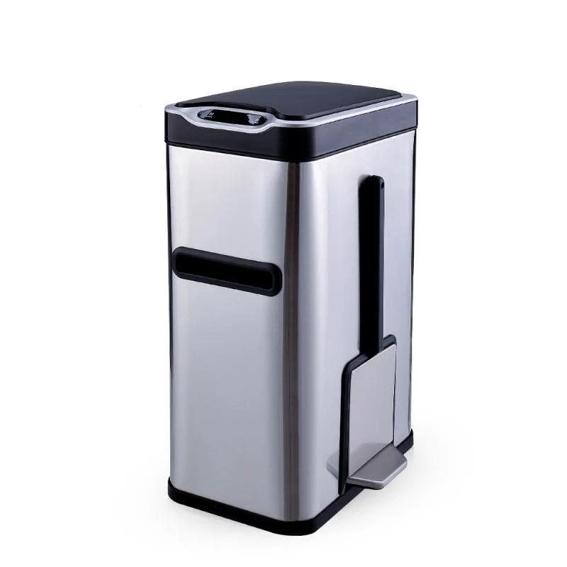 high tech trash cans Stainless steel trash can European style mini trash bin Special for toilet waste bin