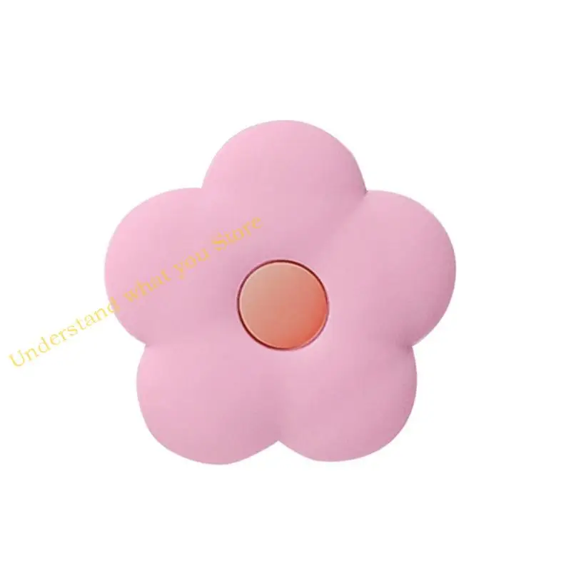 J60A Mini Simple Silicone Small Flower Pleging Phowing Teling Ring Stand Mobile Stand