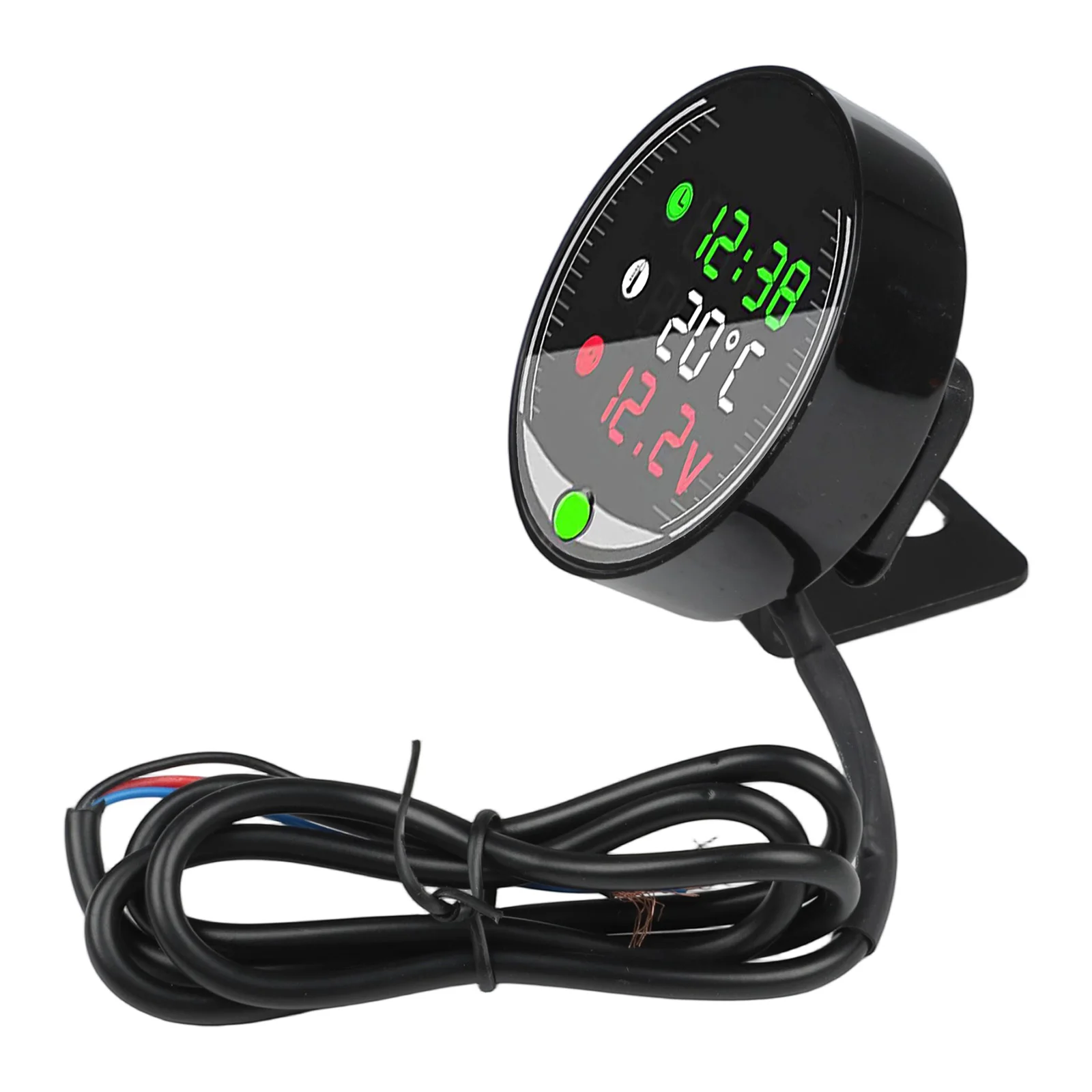 Digital Display Voltmeter Ambient Temperature Meter Integrated Dashboard Meter Motorcycle Performance Monitoring