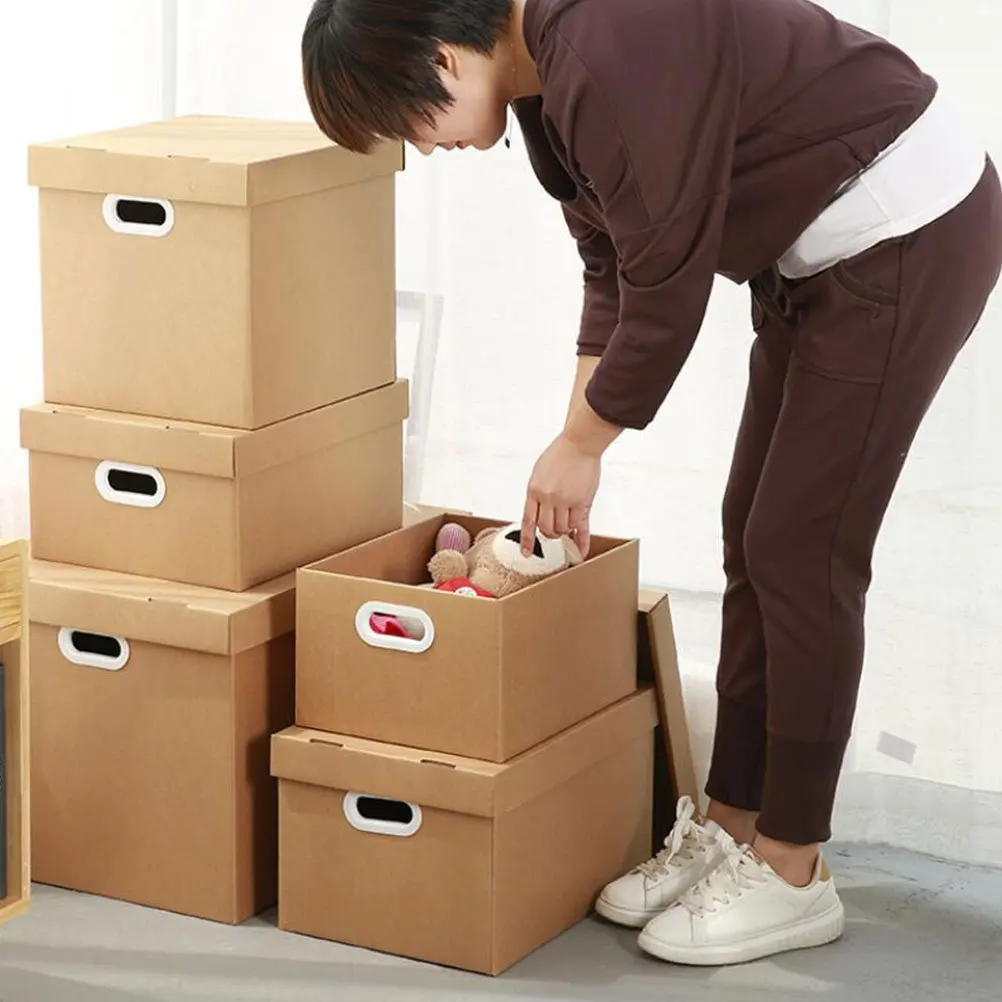 

Office File Storage Organizer Heavy Duty Document Box Compact File Case for Paper Filing Neat Or Home