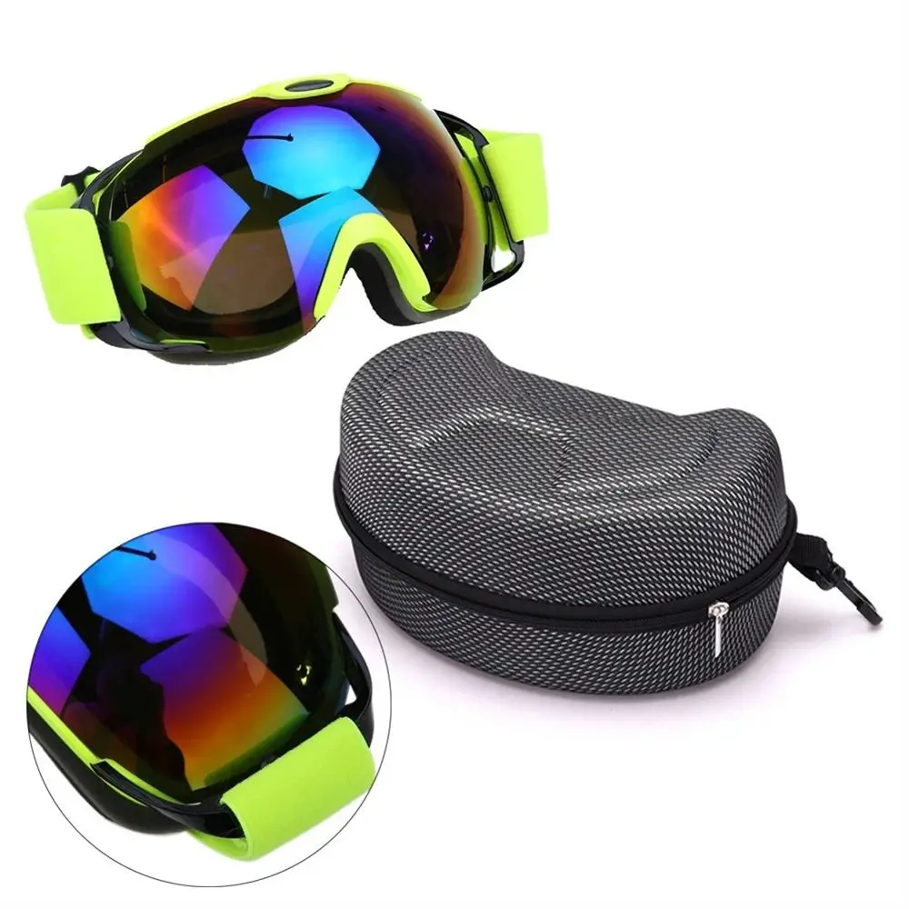 Outdoor Sports Glasses Bag Black EVA Zipper Snowboard Eyewear Case Skiing Goggles Box Ski Eyewear Case Sunglasses Carrying Case