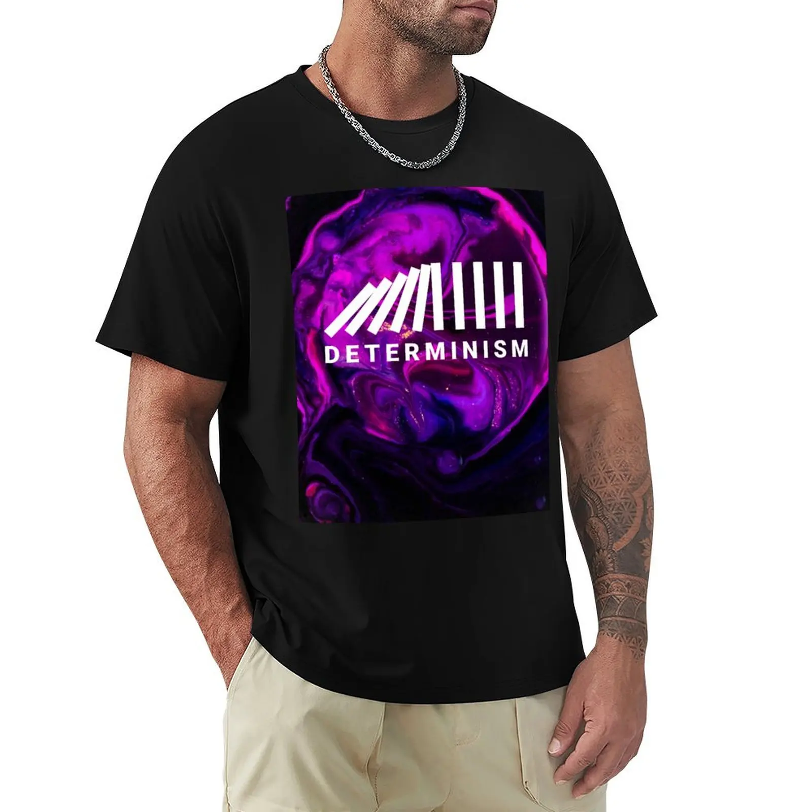 Determinism philosophy print- Causality T-Shirt Running Performance Short Sleeve Tee