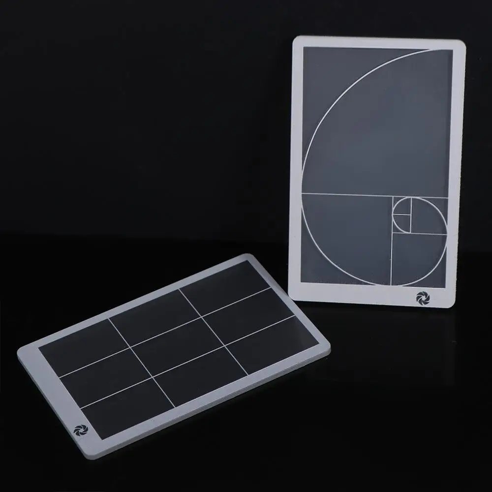 Sketch Artist Transparent Viewfinder Ruler Composition Drawing Golden Ratio Ruler Acrylic Clear Fibonacci Viewer Art Tool