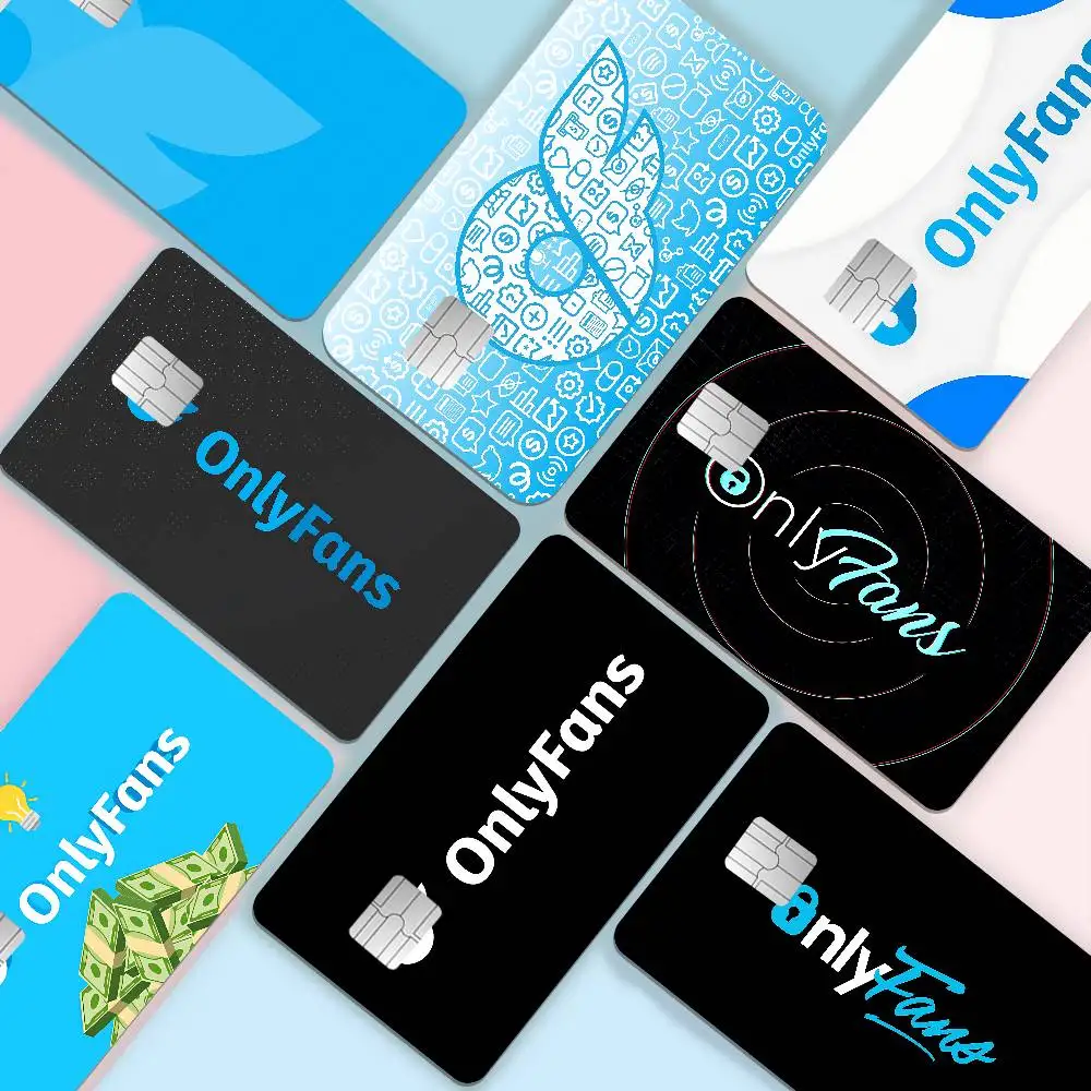 Adult O-OnlyFans Waterproof Anmie Sticker Film Skin Cover For Credit Card Debit Bank Card Front