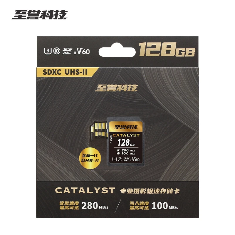 EXASCEND Original SD Memory Card 128gb 256gb 512gb V60 U3 High Speed Video Card for Camera UHS-II Storage SD Card Up to 280Mb/s