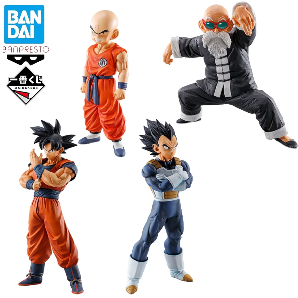 

Original In Stock Bandai Ichiban Kuji Anime Dragon Ball Strong Chains Kuririn Master Roshi Vegeta Son Goku Figure Genuine Model