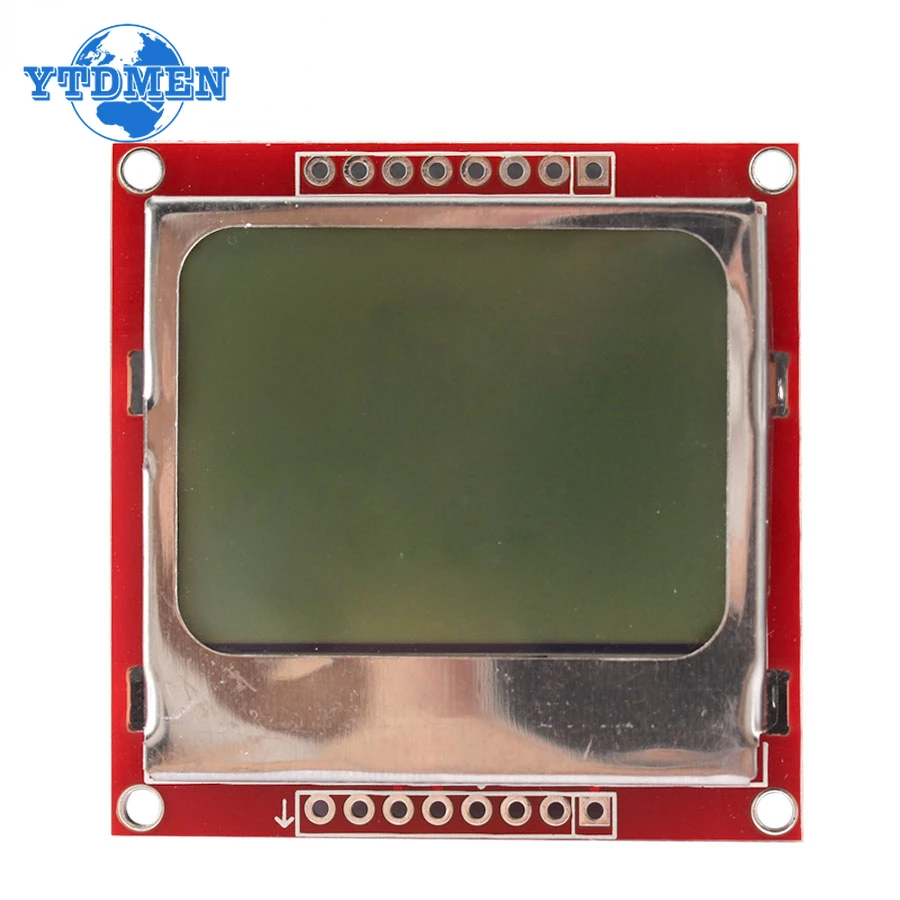 Imagem -02 - Dot Matrix Módulo Display Lcd Adaptador de Backlight Branco Pcb Tela para Arduino Nokia 5110 84x48 84x48