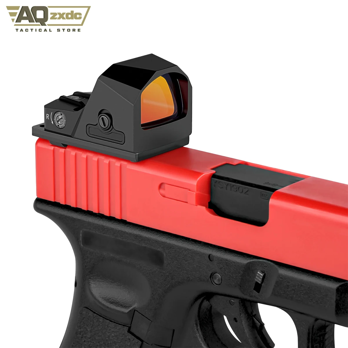 AQzxdc Tactical IPX7 1800G Red Dot Scope Glock Pistol Handgun Rifle Sight Waterproof Shockproof Hunting Reflex Sight