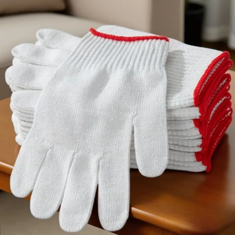 Wear-resistant Labor Gloves, Thickened Nylon Work Gloves with Anti-slip Grip Protection, Unisex for Men and Women