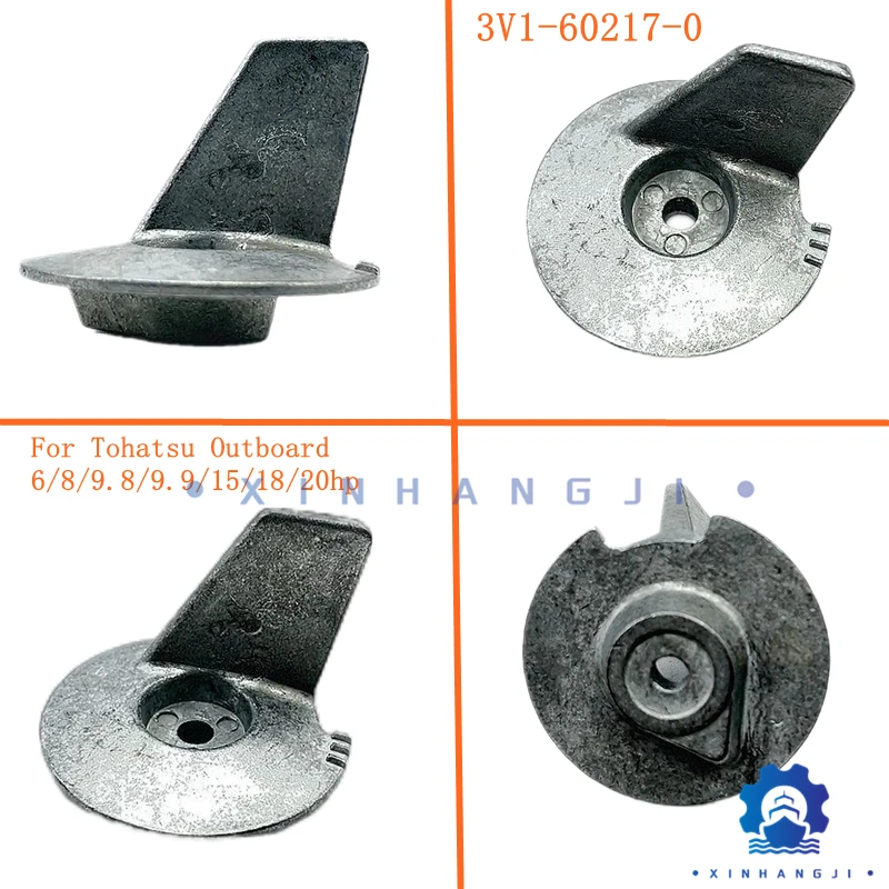 

3V1-60217-0 Trim Tab для подвесного анода Tohatsu 4-тактный 6/8/9.8/9.9/15/18/ 20HP,853762T01 Mercury 15/18/F15/F20,3V1-60217