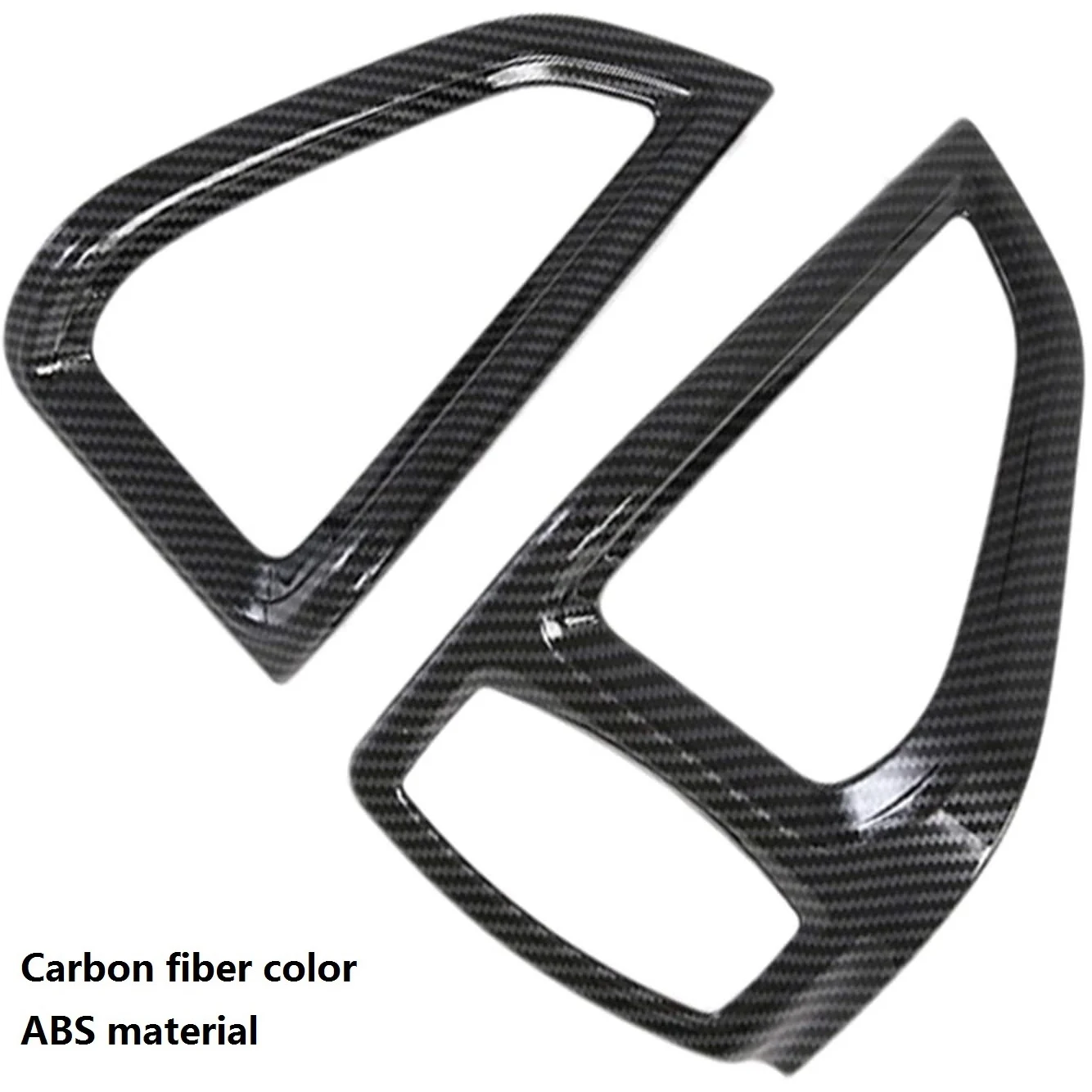 Super Sale for ford Transit 2017+ Car Carbon Fiber Dashboard AC Air Conditioner Outlet Vent Cover Trim for Tourneo Custom 2016+