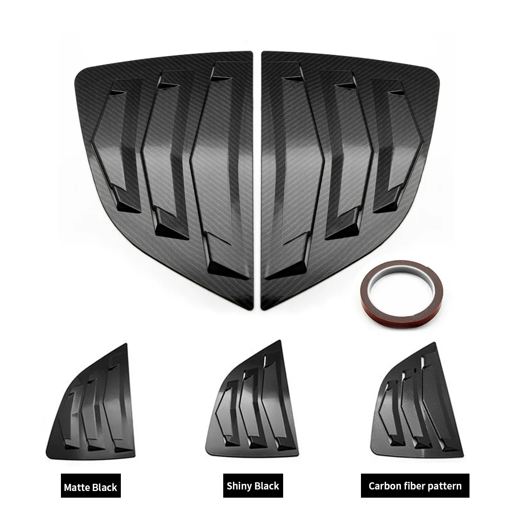 Aerofólio Traseiro com Persianas para Janela Traseira Honda FIT GK5 Jazz Hatchback 2014-2018 Decoração Adesivo de Ventilação para Capô 2 pçs/conjunto