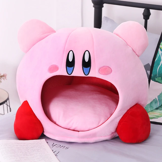 Anime Games Kirby Peripheral Plush Doll Funny Nap Pillow Soft Pet Cat Nest  Kawaii Stuffed Toy Pet Bed Decora Cute Gift For Kids