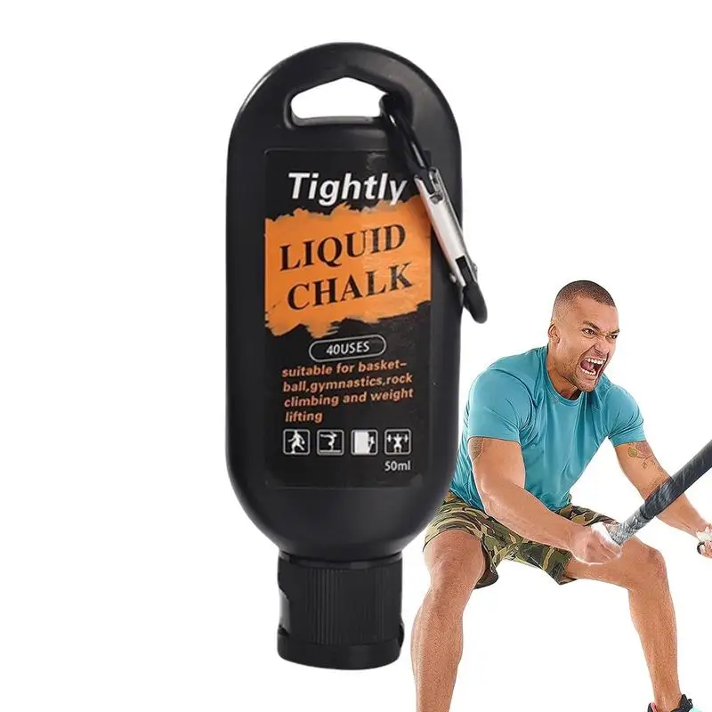 50ml Sports Liquid Chalk Magnesium Powder Fitness Weight Lifting Non-slip Cream Grip for Weight Lifting Climbing Cross Training