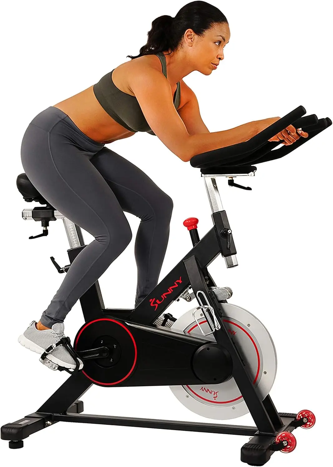 Fitness Magnetic Belt Drive Indoor Cycling Bike With Optional SunnyFit® App Connectivity