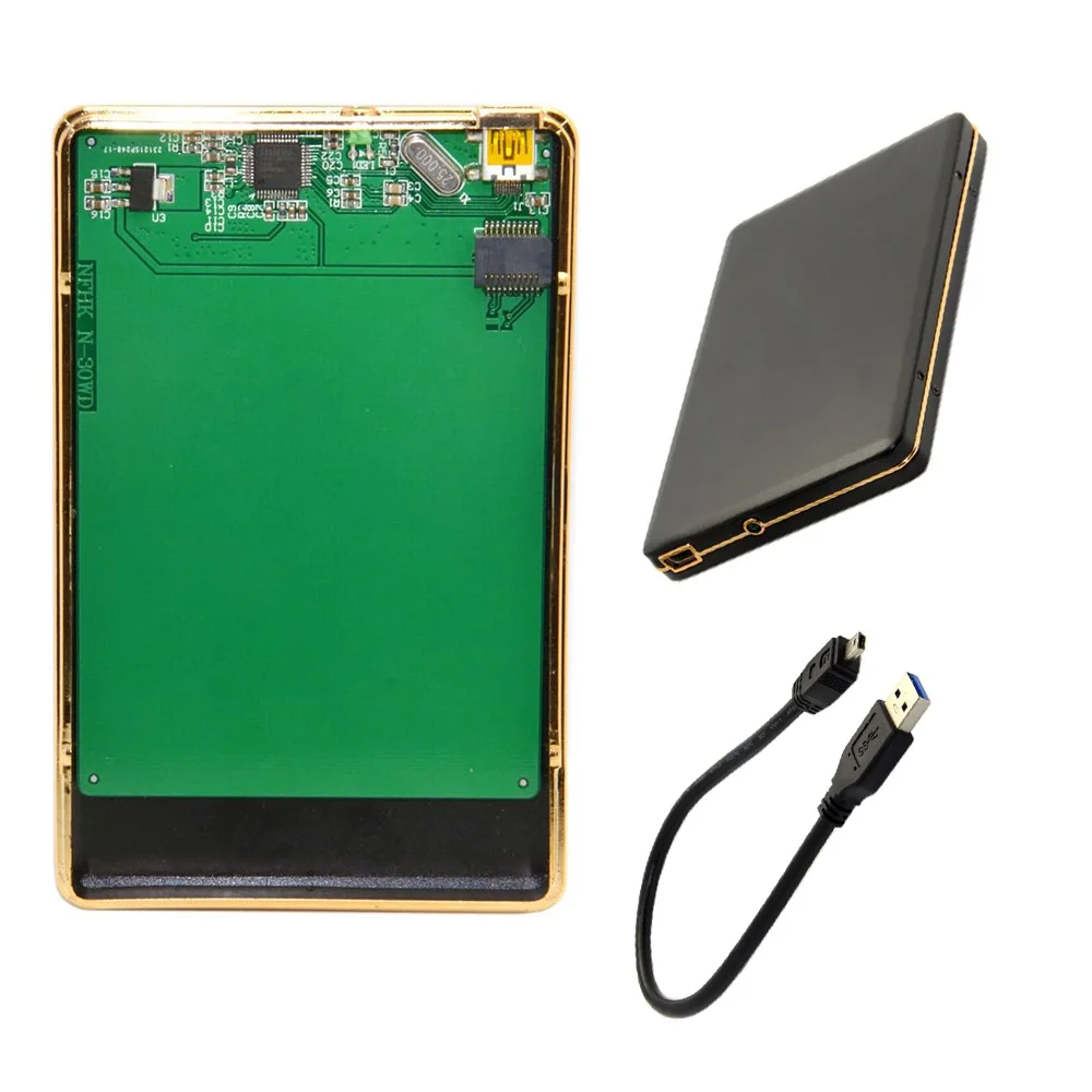 

WD5000MPCK SFF-8784 SATA Express to USB 3.0 Hard Disk Case Enclosure Compatible for UltraSlim Hard Disk SSD WD5000M22K/M21K