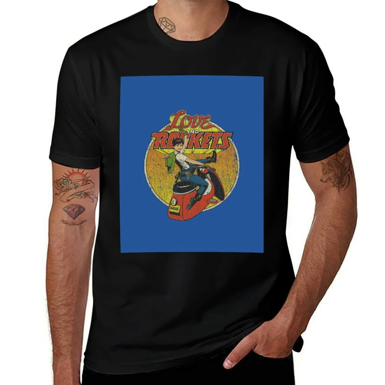 

Maggie the Mechanic 1982 T-Shirt Clothing graphics hippie clothes heavyweight t shirts for men