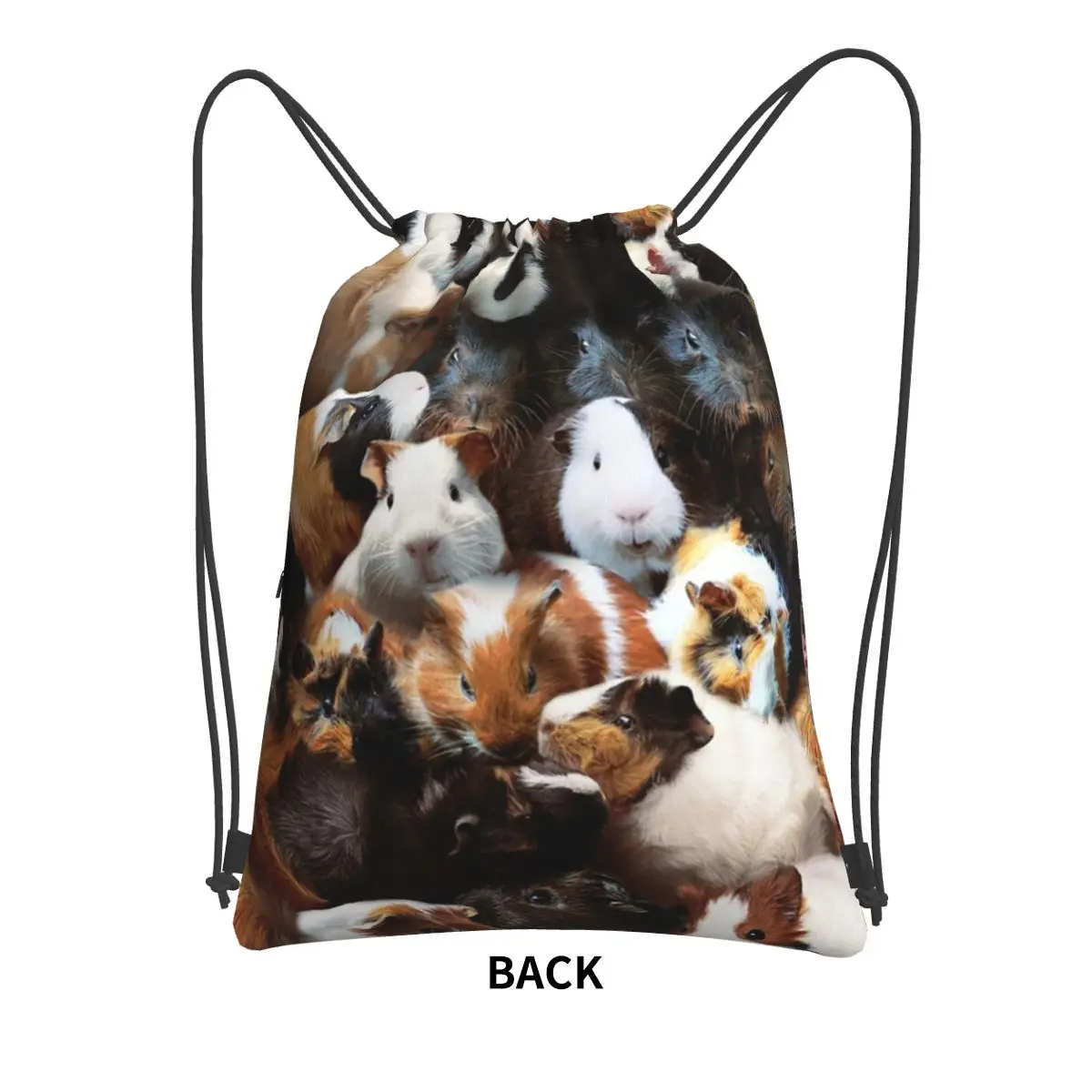 Guinea Pigs Backpacks Casual Drawstring Bundle Pocket Sundries Bag Book Bags for Man Woman Students