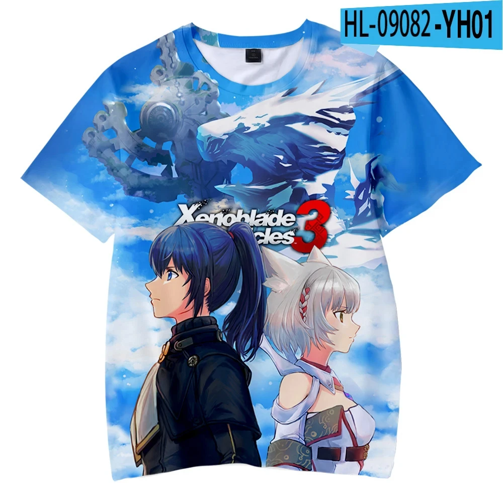 Xenoblade Chronicles 3 t-shirt 3D Print Men Short sleeve t shirts Hip Hop streetwear O-neck T-shirt Unisex clothing