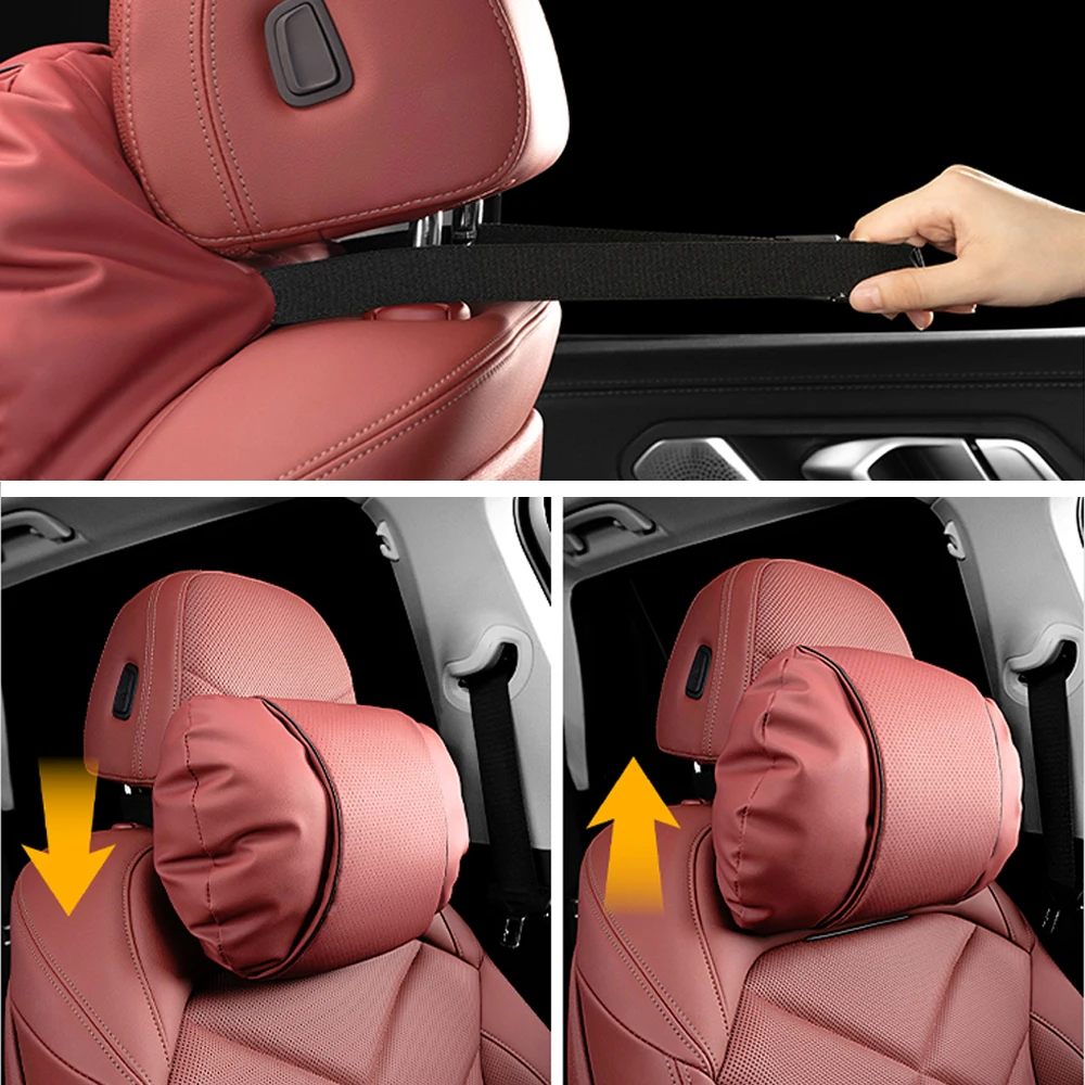 Car Headrest Neck Support Neck Pillow Nappa leather Seat Lumbar Pillow For Lexus NX GS RX IS ES GX LX RC 250 350 LS 450H 300H