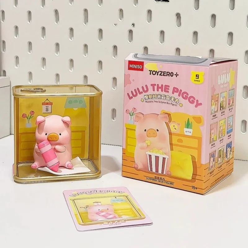 Оригинальная консервированная свинья LuLu Pig, уютная серия Moment, слепая коробка, коллекционные предметы, мини-фигурка, декор, милый подарок для девочек, подарок на день рождения
