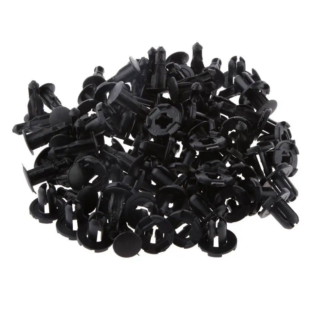 50x Plastic Rivet Fastener Bumper Door Panel Retainer Push Type Clips 9mm MR200300 for Honda Mitsubishi 2002-2012