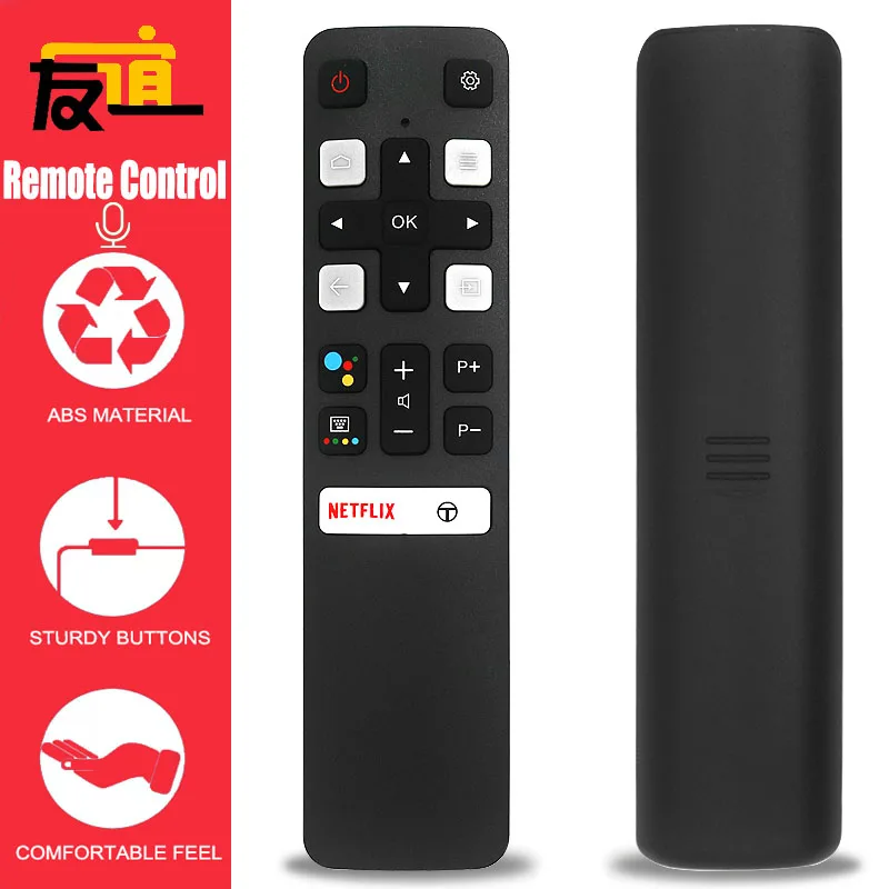 

RC802V FUR7 is suitable for TCL 40S6800 49S6500 55EP680 50/55C715 43P715 43/50P615 43A423 75EP6600 TV remote control