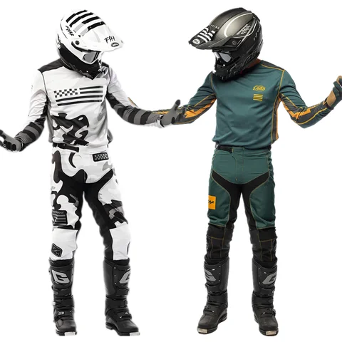 2026 FH Motorcycle Kit MX Gear Set Enduro Suit Off Road Moto Jersey And Pant Dirt Bike Kit Motorcycle Suit
