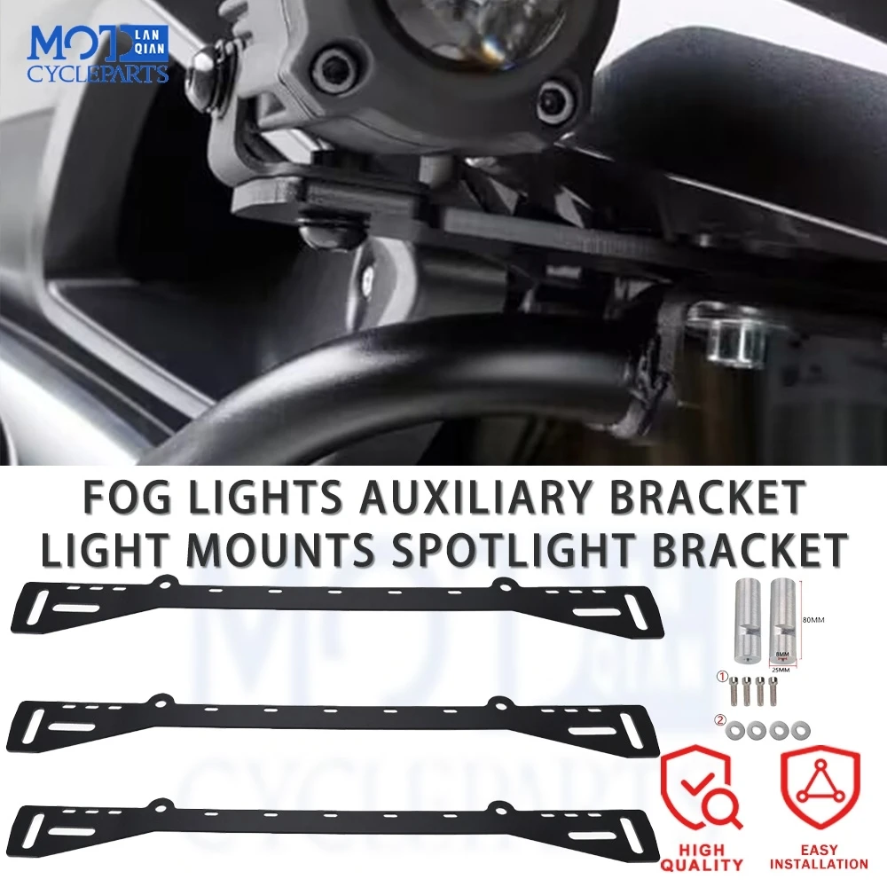 

For BMW R1250GS 2019-2023 ​2022 R1200GS 2013-2019 Fog Lights Auxiliary Bracket Light Mounts Spotlight Bracket Spot Light Holder