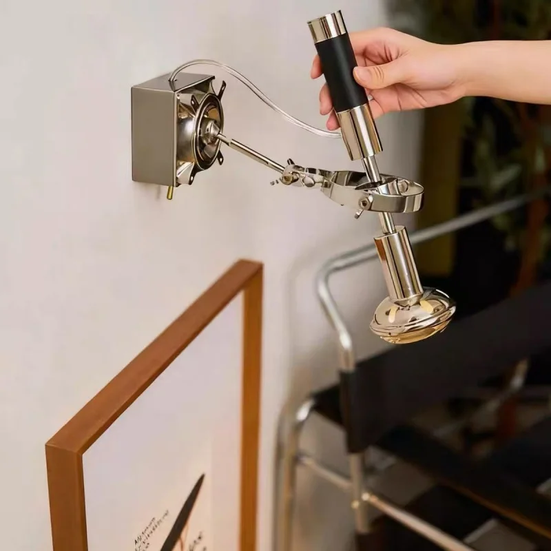 Modern Adjustable Swing Arm Wall Lamp Suitable For Bedrooms Living Rooms Reading Lights Rotatable Ambient Lighting Fixtures