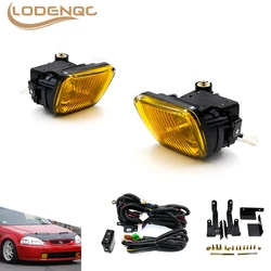 Fog Light Fog Lamp For HONDA CIVIC 1996-1998 2/3/4DR Yellow/Clear Fog Lights Driving Lamp With Switch LC100477