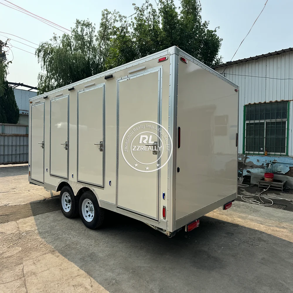 Portable Restroom Trailer Outdoor Portable Camping Toilet Plastic Luxury Restroom Trailer Camping Shower For Sale