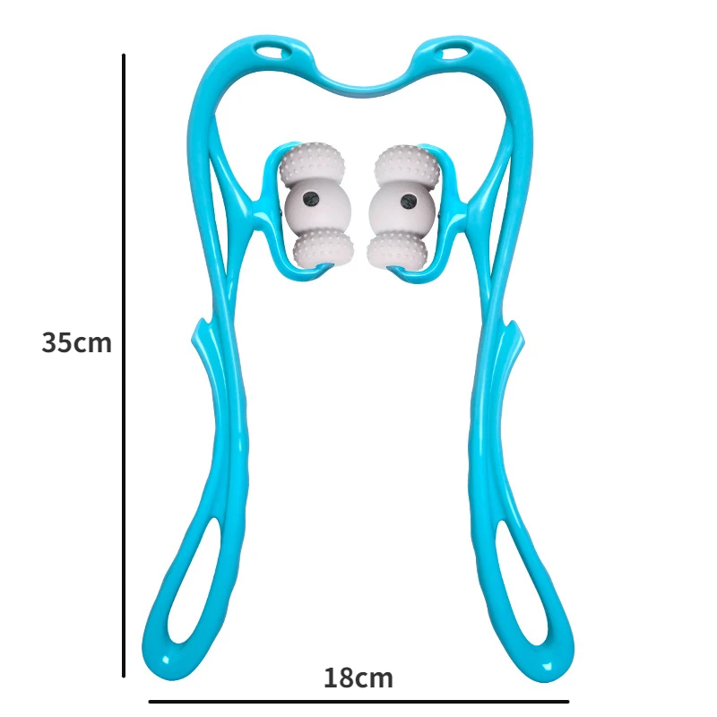 6 الزناد نقطة الأسطوانة متعددة الوظائف الرقبة مدلك العلاج الكتف/الجسم أداة التدليك الذاتي تخفيف ضغط اليد مدلك عميق