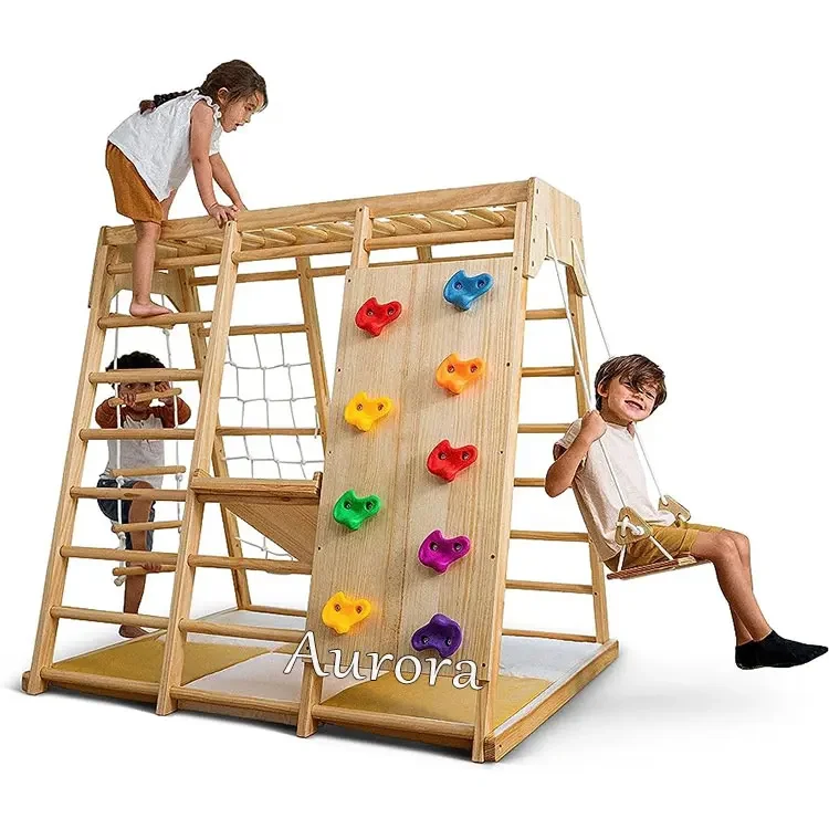 Climbing Frame Customized Indoor Climbing and Slide Play Toddler Climbing Indoor Playground Indoor  Balance Training