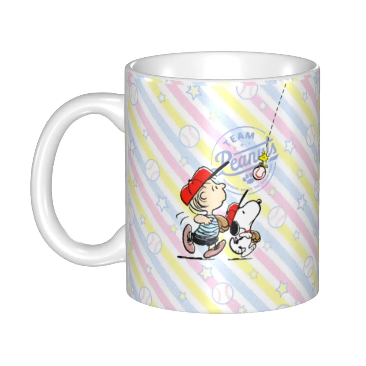 

Snoopys &Charlie Brown играющая бейсбольная кружка Kawaii чайная чашка подарок для женщин и мужчин