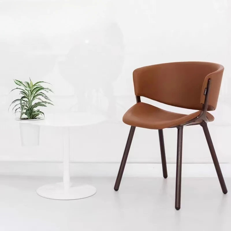 Customized Nordic modern luxury designer creativity minimalist Phoenix dining chair model room sales office reception