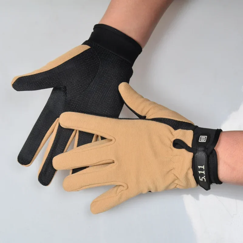 Gants tactiques d'été légers et respirants pour hommes et femmes, cyclisme en plein air, sport de pêche, antidérapants, doigt complet, demi-doigt