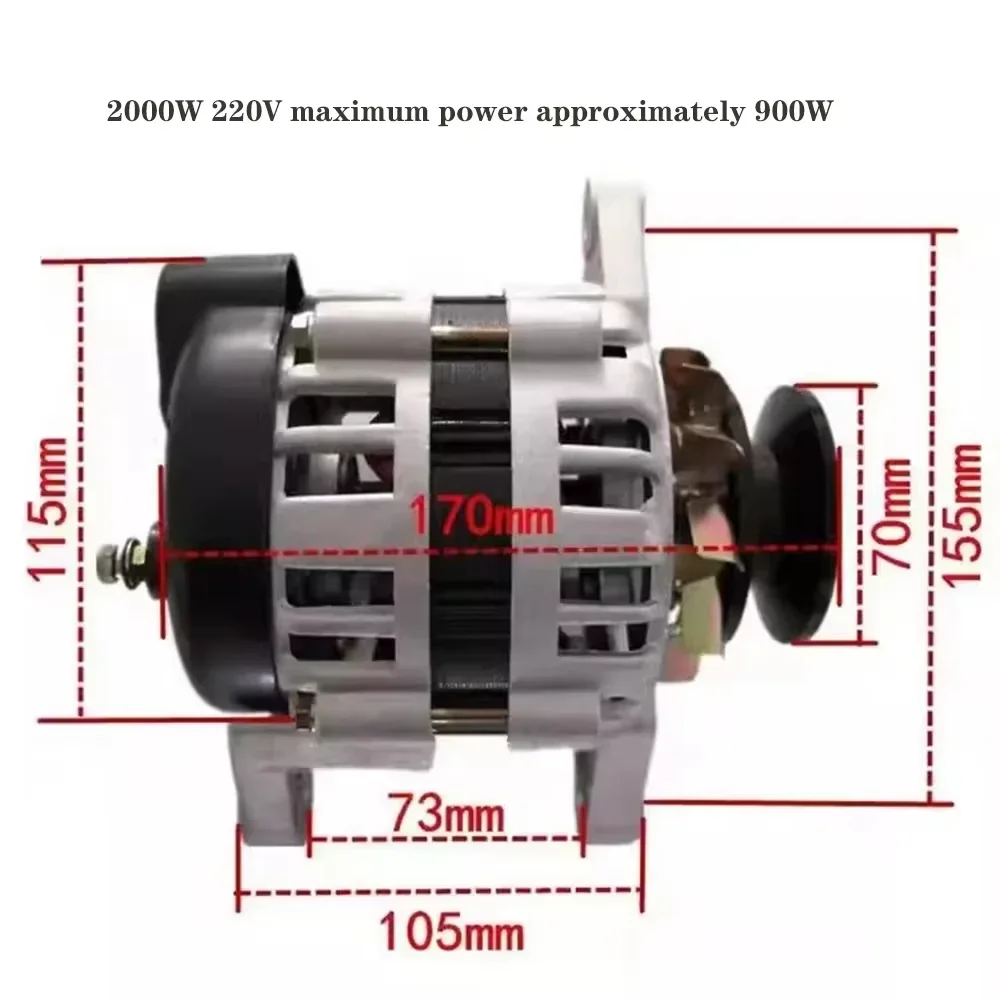 2000W 110V 220V Permanent Magnet Generator AC Brushless Constant Voltage Generator High Power Charging Generator