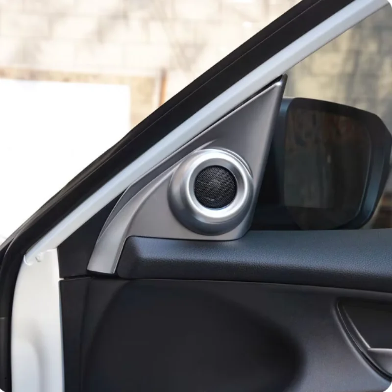 For Honda Civic 10th 2016 -2019 Car interior A-pillar Speaker horn ring panel trim cover ABS Matte/Carbon Fibre/Red accessories