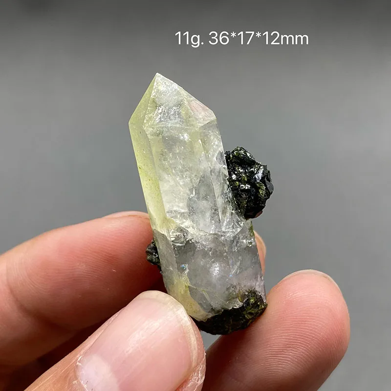 

100% натуральный эпидот и симбиоз кристаллов, образец грубого камня, целебный кристалл, коллекция драгоценных камней