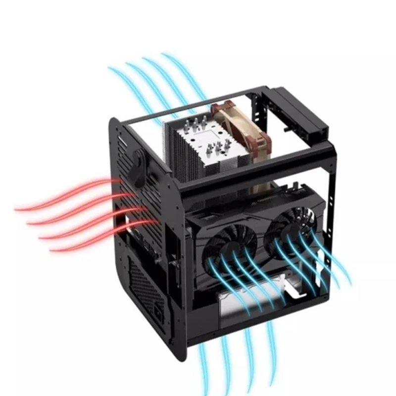 Casing aluminium ITX komputer BO100 BO102 i100Pro i400, casing mini portabel