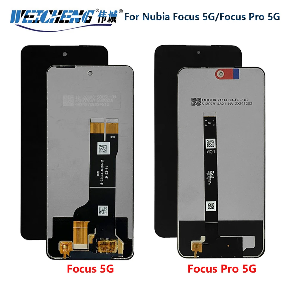 5G Original Tested For ZTE Nubia Focus 5G LCD Display Touch Screen
