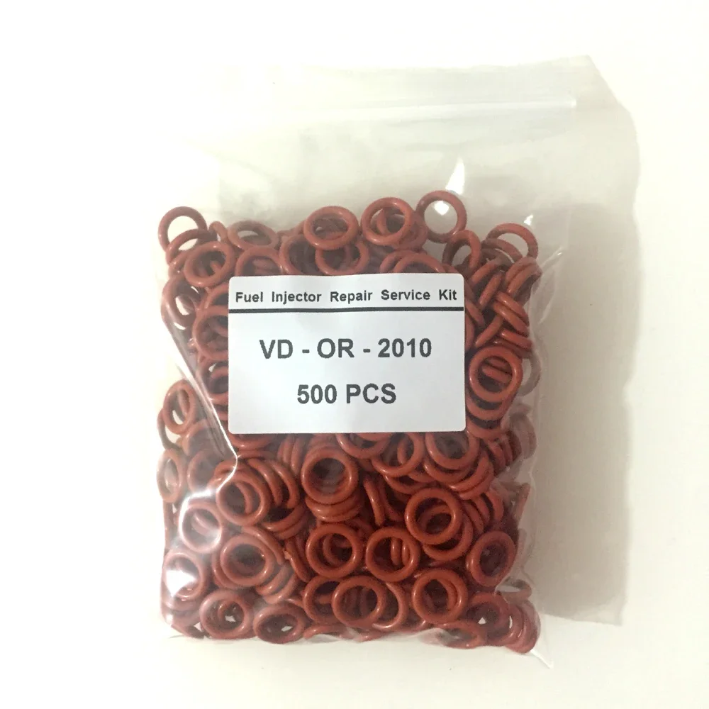500pcs Fuel Injector FKM O'Rings ORings O Rings Top Quality Fuel Injector Repair Service Kits 9.19*2.62mm OR-21033
